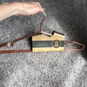 Rose gold hangers
